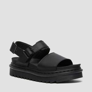 Dr Martens Voss Women Leather Strap Sandals sz 9
